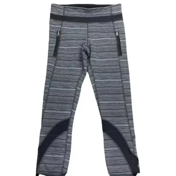 Lululemon Inspire Tight II Mesh Cyber Black Deep Coal 6 - Picture 5 of 10